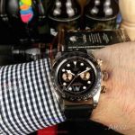 Perfect Replica Tudor Black Bay Chrono S&G 41mm Leather Strap Watch 79363N